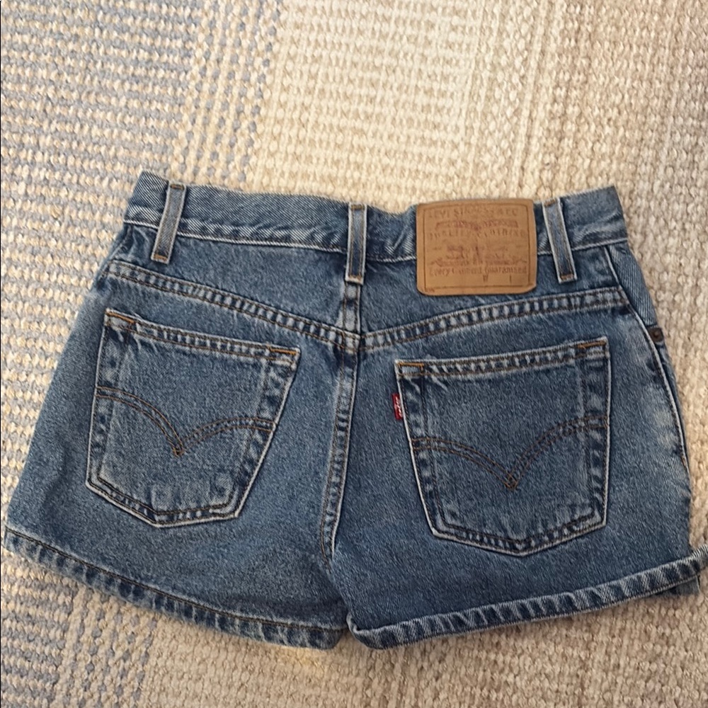 Levi's Blue Jean Shorts with Signature Stitching